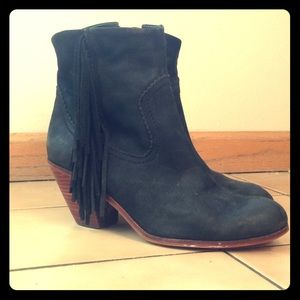 Sam Edelman fringe booties